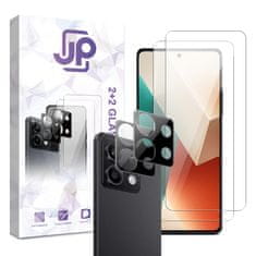 JP JP Combo pack, Komplet 2 kaljenih stekel in 2 stekel za kamero, Xiaomi Redmi Note 13 5G