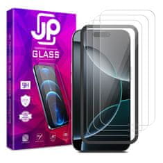 JP JP Long Pack Kaljeno steklo, 3 stekla za telefon z aplikatorjem, iPhone 16 Pro