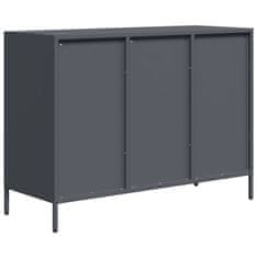 Vidaxl Komoda antracitna 101,5x39x73,5 cm hladno valjano jeklo