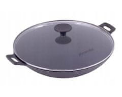 Litoželezna ponev WOK ¤30cm s pokrovom KAMILLE