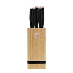 Komplet nožev s stojalom BAMBOO 6 kosov Black Rose Collection BH-2970