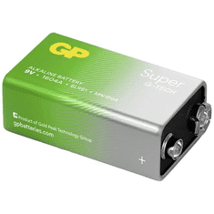 GP Baterija alkalna Super G-Tech 9V, 1604A, 6LR61