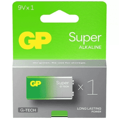 GP Baterija alkalna Super G-Tech 9V, 1604A, 6LR61