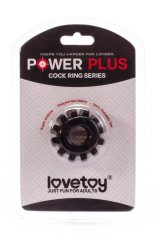 Erotic Collection Lovetoy Power Plus prstan za penis črnega premera 1,6 cm