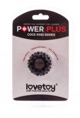 Erotic Collection Lovetoy Power Plus prstan za penis črnega premera 1,6 cm