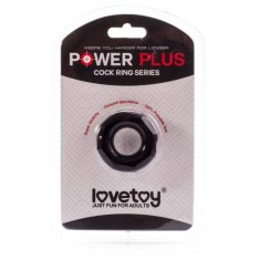 Erotic Collection Lovetoy Power Plus prstan za penis črnega premera 2 cm