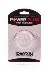 Erotic Collection Lovetoy Power Plus prstan za penis, prozoren, dia. 1,7 cm