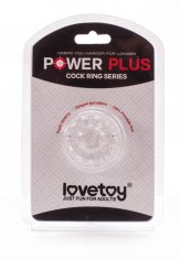 Erotic Collection Lovetoy Power Plus prstan za penis, prozoren, dia. 1,6 cm