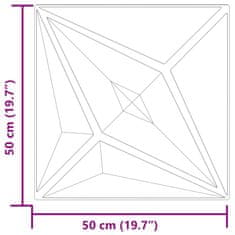 Vidaxl Stenski paneli 24 kosov sivi 50x50 cm XPS 6 m² zvezda