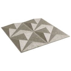 Vidaxl Stenski paneli 12 kosov beton 50x50 cm XPS 3 m² origami