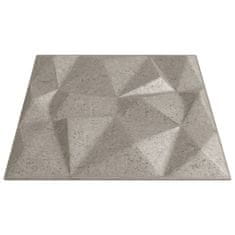 Vidaxl Stenski paneli 12 kosov beton 50x50 cm XPS 3 m² diamant