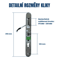 BOT Smart ročaj srebrn 90 mm Tuya