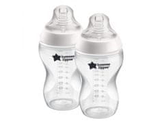 Tommee Tippee TOMMEE TIPPEE Closer To Nature Anti-colic Baby Bottle 3m+, 2x340ml 