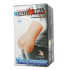 Miramarket CRAZY BULL- REALISTIČNO 3D ŽIVLJENJE, kot je rit, vodni lubrikant