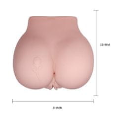 Miramarket CRAZY BULL - Vagina in rit ROSE 6 funkcijskih vibracij