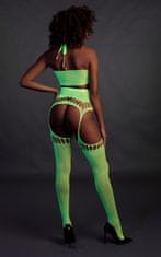 Ero Two Piece with Crop Top and Stockings - Green - XS/XL