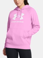 Under Armour Ženski pulover s kapuco UA Rival iz flisa z velikim logotipom Hdy XS