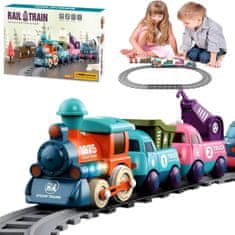 CAB Toys Otroški komplet električnih vlakcev Rail Train