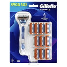 Gillette Fusion ročni brivnik + 11 glav