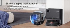 Lydsto W2 samočistilni robotski sesalnik za suho in mokro čiščenje, bel