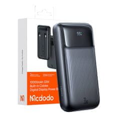 Mcdodo Power Bank Mcdodo MC-0231 Digital Dis 10000mAh, 33W (czarny)