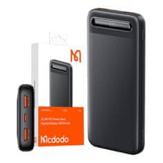 Mcdodo Power Bank Mcdodo MC-3881 Digitalni zaslon 10000mAh, 22,5W do D (czarny)