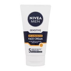 Nivea Men Sensitive Face Cream SPF15 pomirjajoča in vlažilna krema z uv-zaščito 75 ml za moške