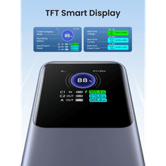 Ugreen Prenosna polnilna baterija 25.000mAh, 200W s pametnim digitalnim zaslonom