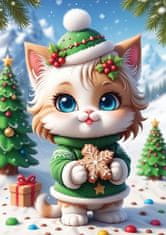 Yazz Puzzle Puzzle Cute Christmas kitten 1000 kosov