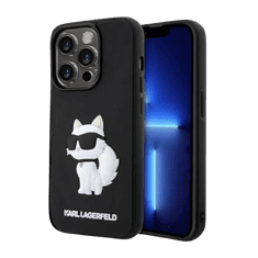 Karl Lagerfeld Silikonski ovitek Karl Lagerfeld " Rubber Choupette 3D" za iPhone 14 Pro Max (KLHCP14X3DRKHNK)