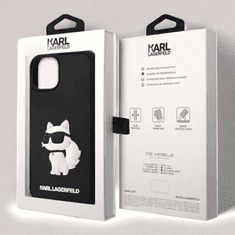 Karl Lagerfeld Silikonski ovitek Karl Lagerfeld " Rubber Choupette 3D" za iPhone 14 Pro Max (KLHCP14X3DRKHNK)