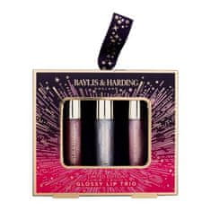 Baylis & Harding Moonlight Fig Glossy Lip Trio Set glos za ustnice 3 x 2,5 ml