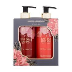 Baylis & Harding Boudoire Tropical Paradise Set tekoče milo 300 ml + losjon za telo 300 ml za ženske