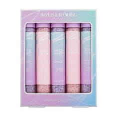 Baylis & Harding Jojoba, Vanilla & Almond Oil Bath Soak Crystals Signature Collection Set kopalna sol 5 x 65 g za ženske