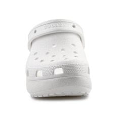 Crocs Cokle bela 41 EU Classic Platform Glitter Clog W Chalk