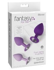 Fantasy For Her KOMPLET ANALNIH ČEPOV FFH Her Little Gems Trainer Set Purple