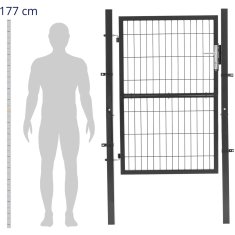 Noah Vrtna vhodna vrata iz jekla 106 x 191 cm