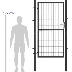 Noah Vrtna vhodna vrata iz jekla 105 x 231 cm