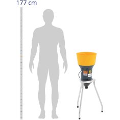 Noah Mlinček za mletje koruznega graha z osnovo 60 l 400 kg/h 1300 W