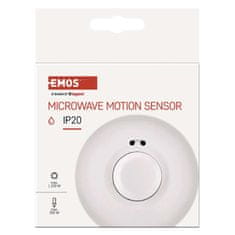 Emos Mikrovalovni senzor gibanja IP20 1200W beli