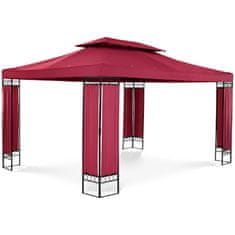 Noah Vrtni paviljon gazebo zložljiv šotor 3 x 4 x 2,6 m rdeče vino