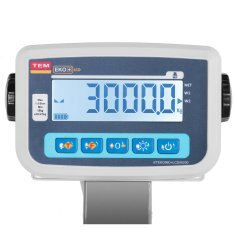 Noah Veterinarska platformna tehtnica za živino s kletko za živali 3000/1 kg 110x240 cm LCD