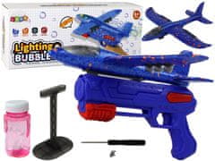 shumee Plane Soap Bubbles Launcher Gun Blue