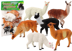 shumee Set figuric Alpaca Llama, 6 kosov