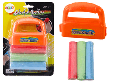 shumee Set kred z ročajem Thick Sidewalk Chalk Orange 3 kosi