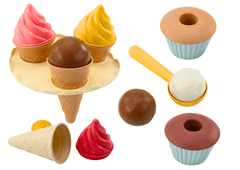 shumee Sand Set Ice Cream Wafers Cupcakes Spoon 16 kosov