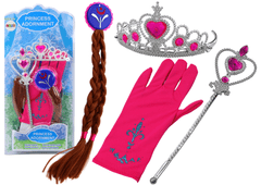 shumee Komplet dodatkov za malo princeso Wand Glove Crown Braids