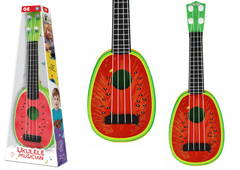 shumee Otroška ukulele mini kitara s 4 strunami Fruit Watermelon 15"