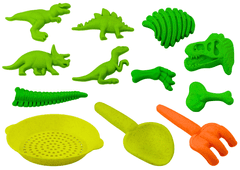 shumee Set peščenih kalupov Dinosaurs Fossils Green