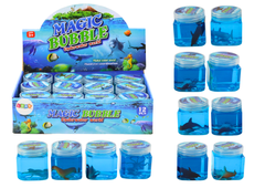 shumee Glutek Slime v škatli Živalske figurice 150 g 12 motivov modra